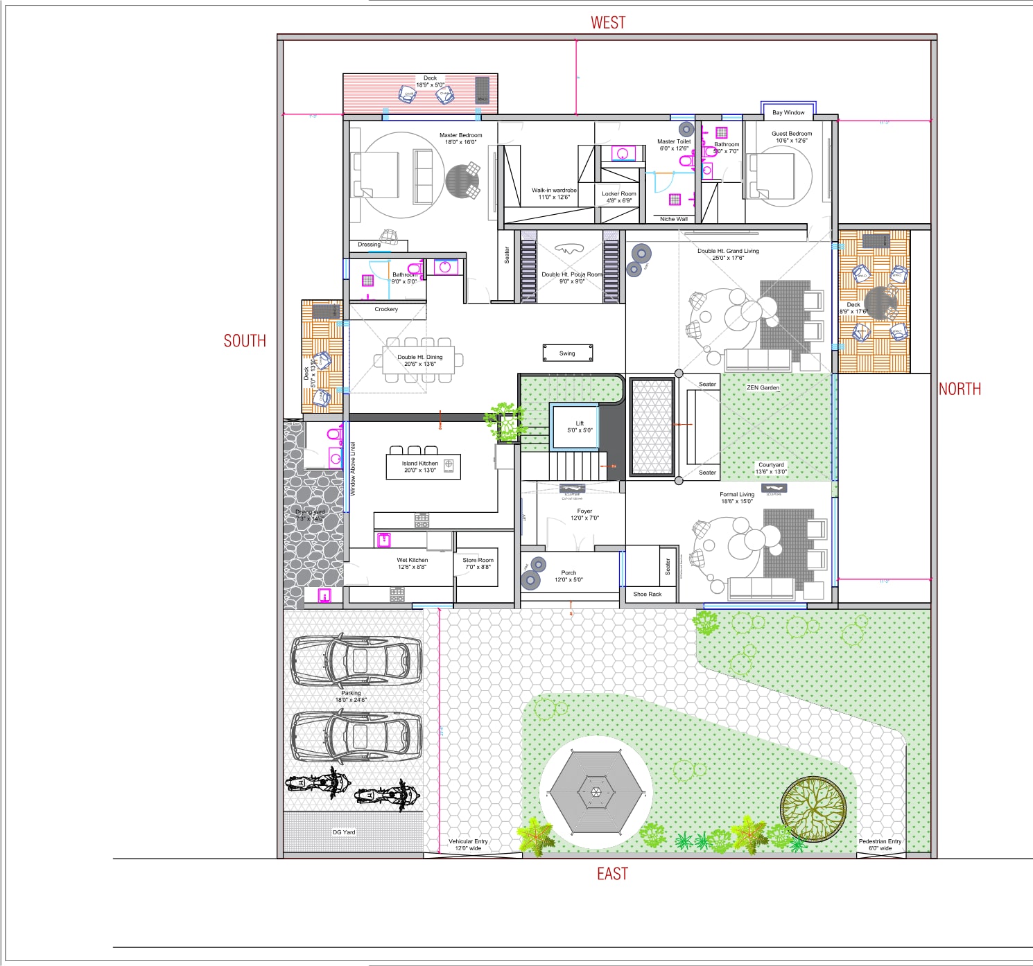 The Villa — Floor Plans