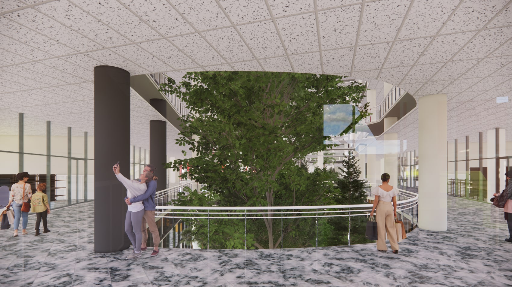 Socio-Shopping Complex — view