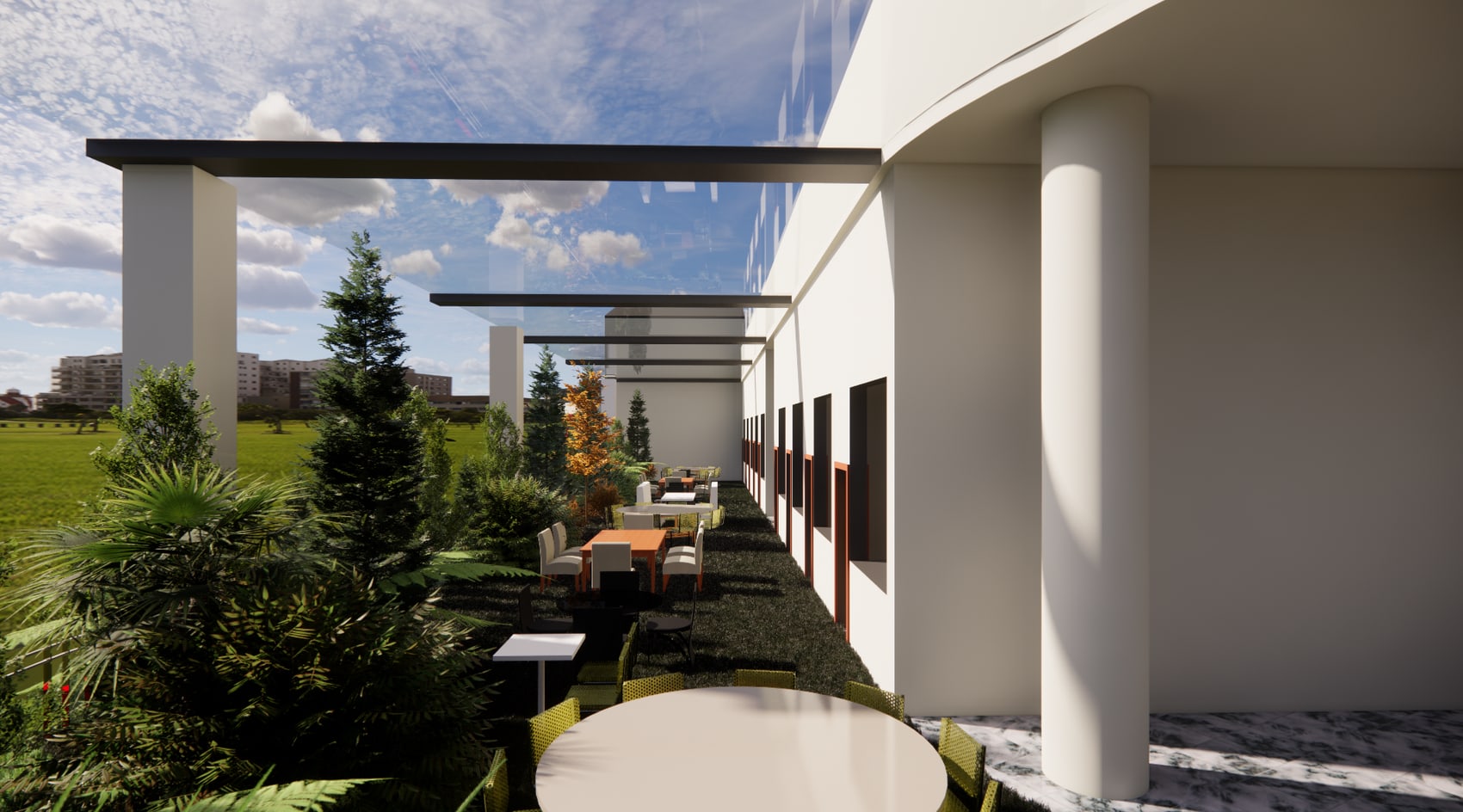 Socio-Shopping Complex — view
